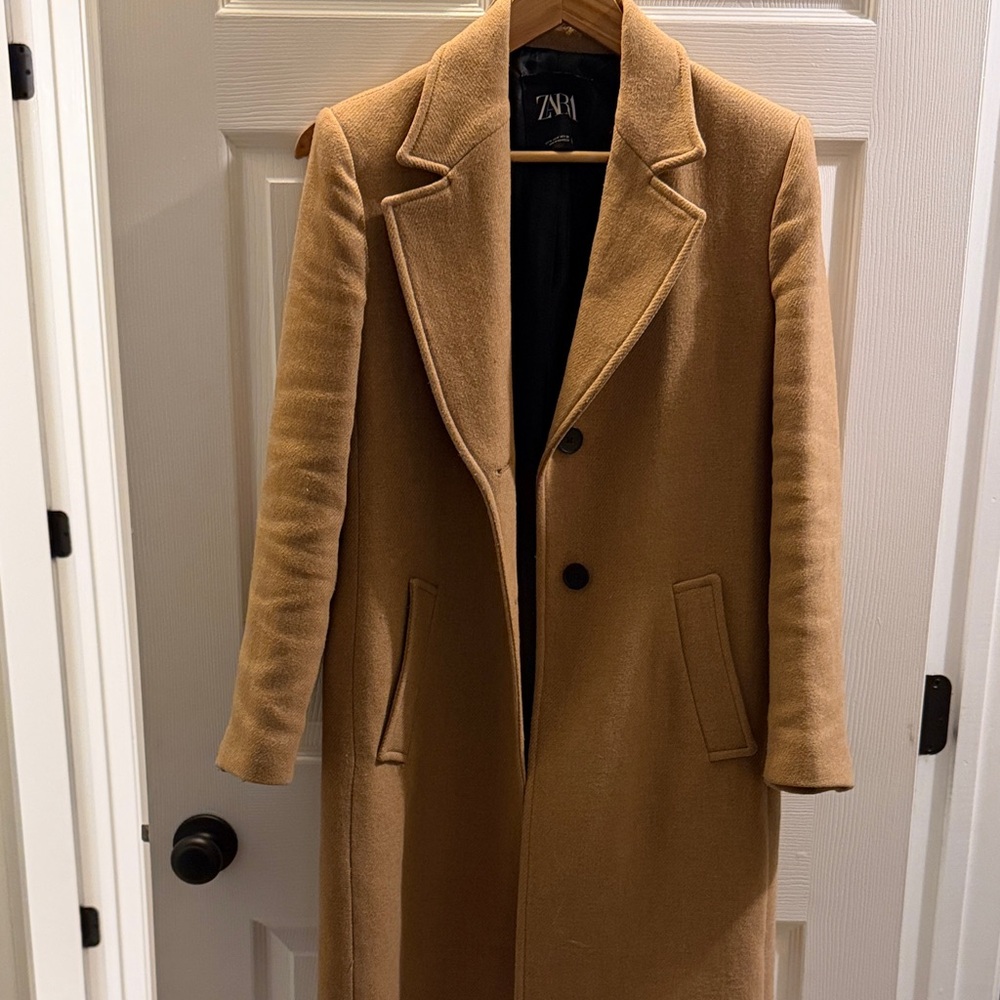 Zara Women's Camel Trench Coat